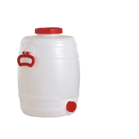Graf Vat Met Deksel 2 Handvaten Wit 30L