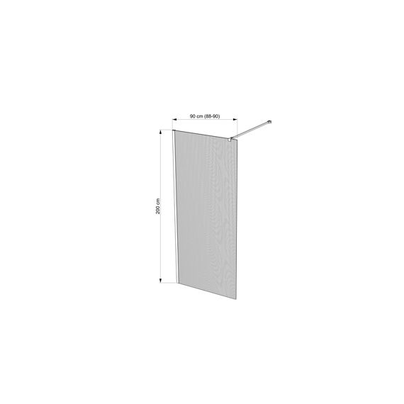 Allibert Gia Inloopdouche 90X200