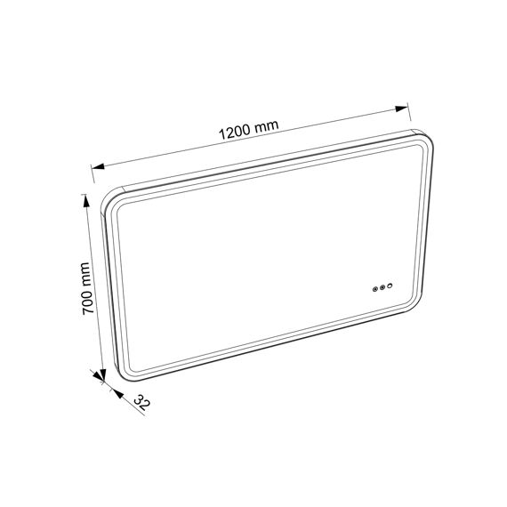 Allibert Isia-Salma Led Spiegel 120X70