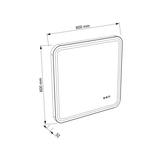 Allibert Isia-Salma Led Spiegel 60X70