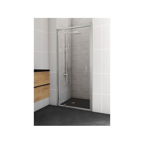 Allibert Lonso Zwaaideur 90Cm - Transparant/Chroom