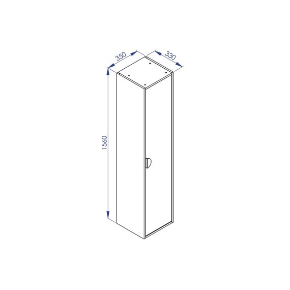 Allibert Sunset Kolomkast Arlington Eik - 35 Cm