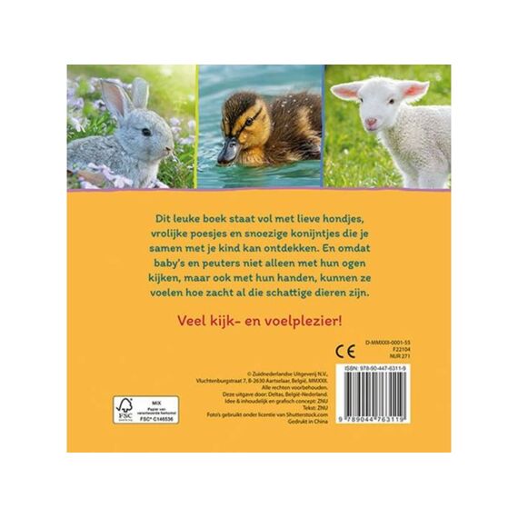 Babys Eerste Voelboekje - Lieve Dieren