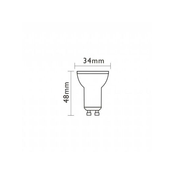 Marino Cristal Dicroica Dimbaar - Led 4W 230V 3000K Gu10