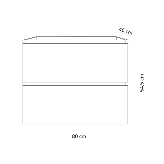 Rio Onderkast 80Cm Houtdecor