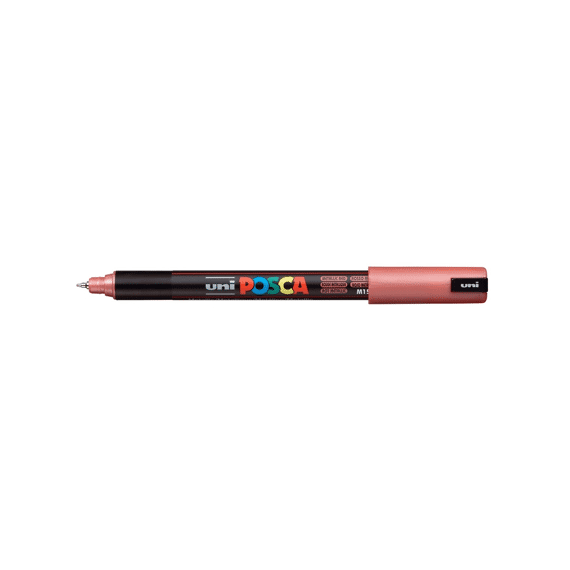 Posca Marker Met Gekalibreerde Punt Extra Fijn Metallic Rood