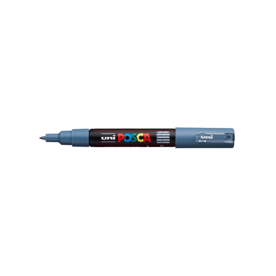 Posca Marker Met Conische Punt Extra Fijn Leisteengrijs