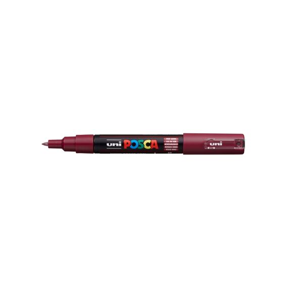 Posca Marker Met Conische Punt Extra Fijn Wijnrood