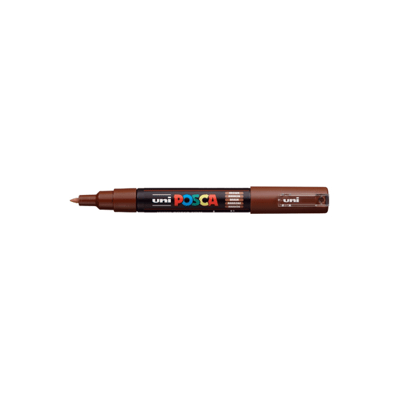 Posca Marker Met Conische Punt Extra Fijn Bruin