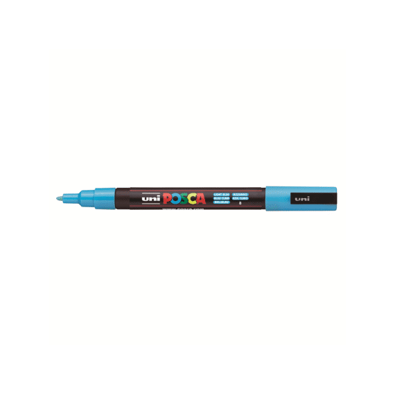 Posca Marker Met Conische Punt Fijn Lichtblauw