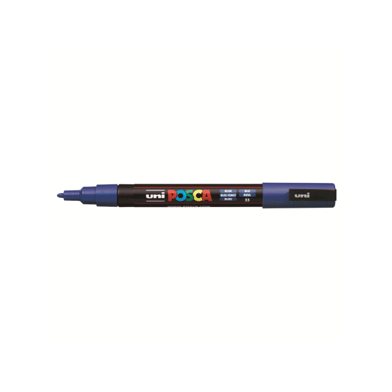 Posca Marker Met Conische Punt Fijn Donkerblauw