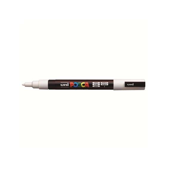 Posca Marker Met Conische Punt Fijn Wit