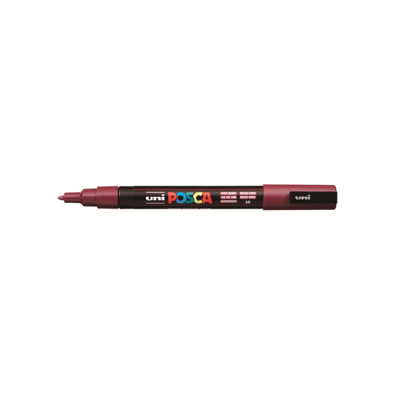 Posca Marker Met Conische Punt Fijn Wijnrood