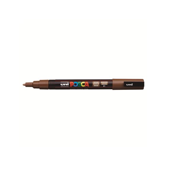 Posca Marker Met Conische Punt Fijn Bruin
