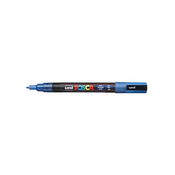 Posca Marker Met Conische Punt Fijn Glitter Donkerblauw