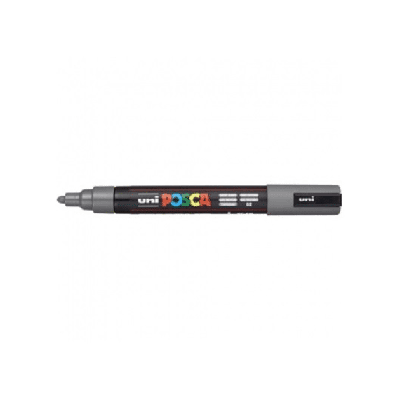 Posca Marker Met Conische Punt Medium Diepgrijs