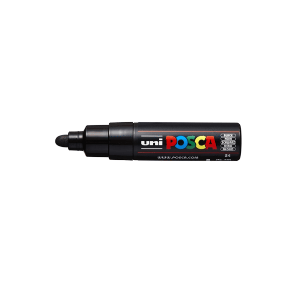Posca Marker Met Conische Punt Breed Zwart