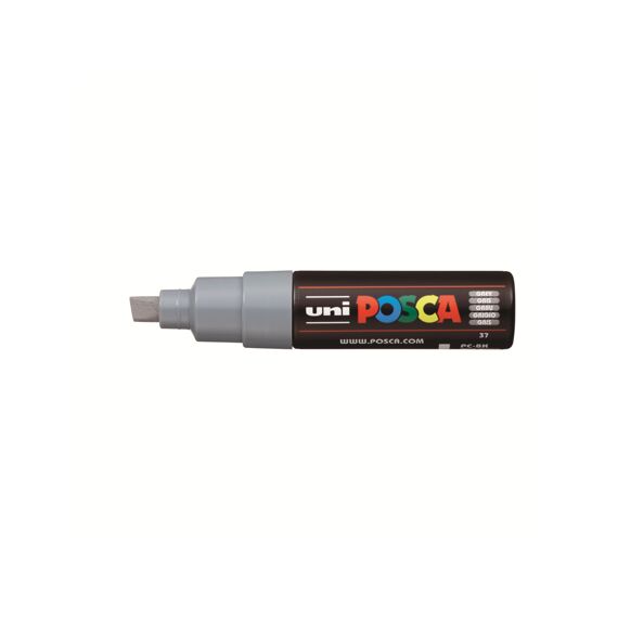 Posca Marker Met Schuine Punt Breed Grijs