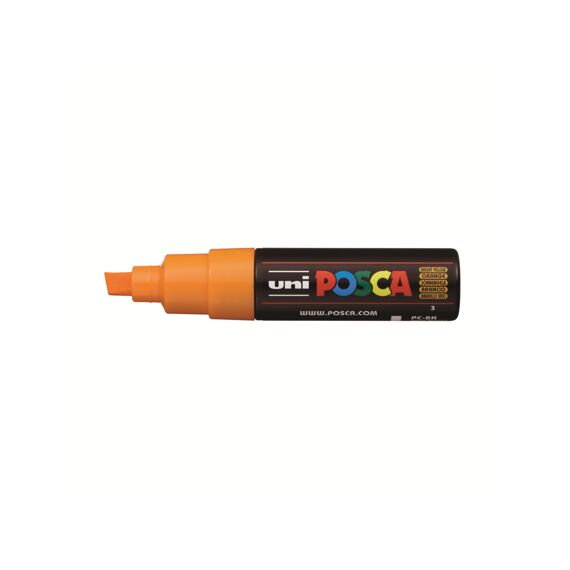 Posca Marker Met Schuine Punt Breed Oranje