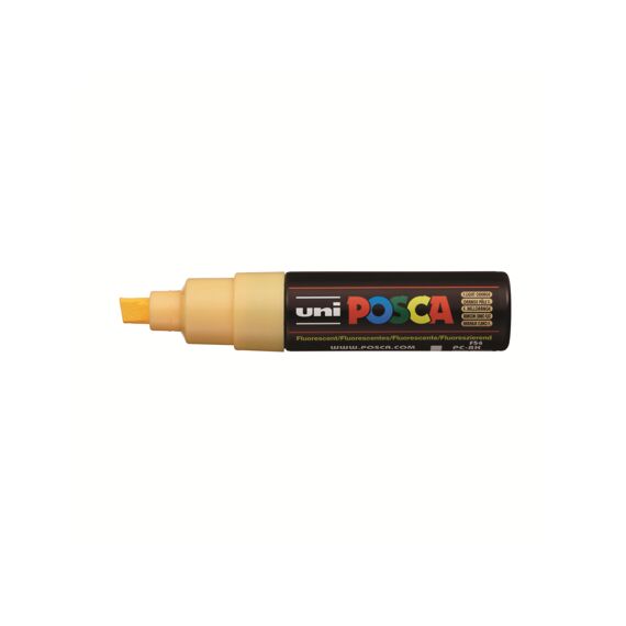 Posca Marker Met Schuine Punt Breed Fluorescerend Lichtoranje