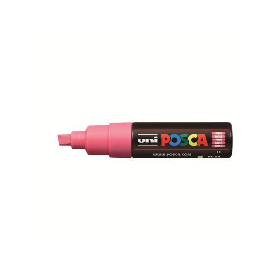 Posca Marker Met Schuine Punt Breed Roze