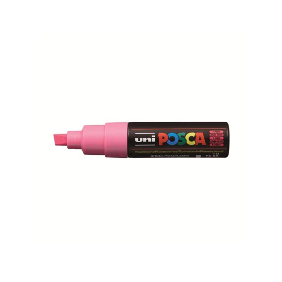 Posca Marker Met Schuine Punt Breed Fluorescerend Roze