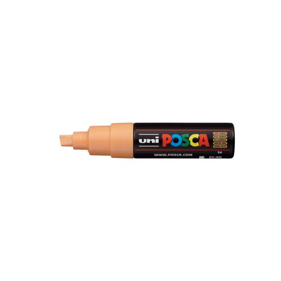 Posca Marker Met Schuine Punt Breed Zalmroze
