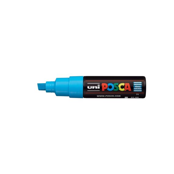 Posca Marker Met Schuine Punt Breed Fluorescerend Turquoise