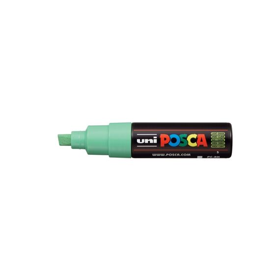 Posca Marker Met Schuine Punt Breed Lichtgroen