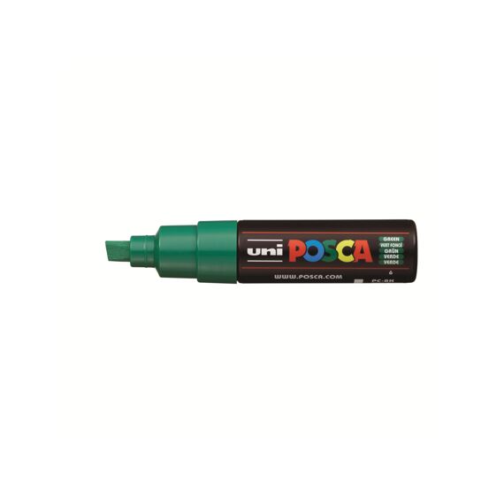 Posca Marker Met Schuine Punt Breed Donkergroen
