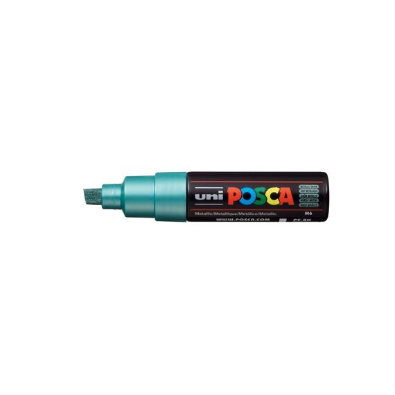 Posca Marker Met Schuine Punt Breed Metallic Groen