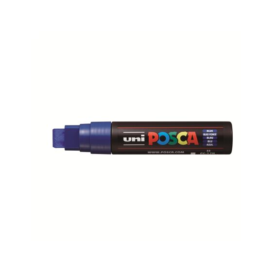 Posca Marker Met Rechthoekige Punt Extra Breed Donkerblauw