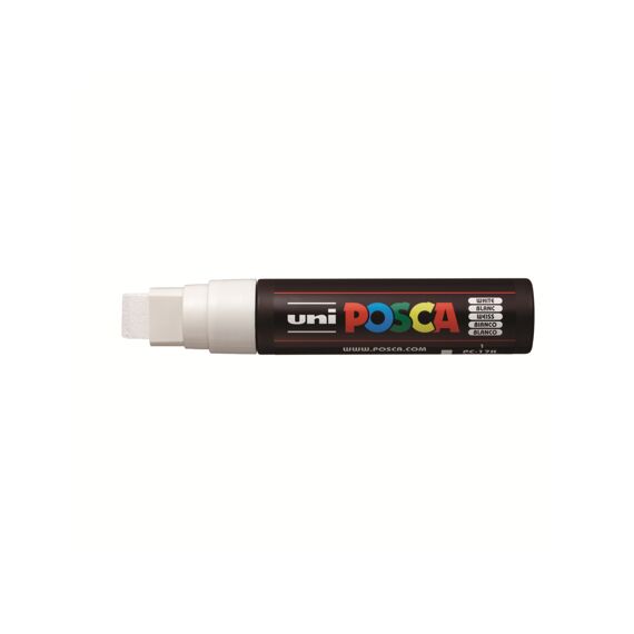 Posca Marker Met Rechthoekige Punt Extra Breed Wit