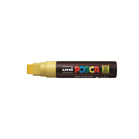 Posca Marker Met Rechthoekige Punt Extra Breed Geel