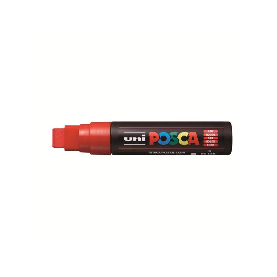 Posca Marker Met Rechthoekige Punt Extra Breed Rood