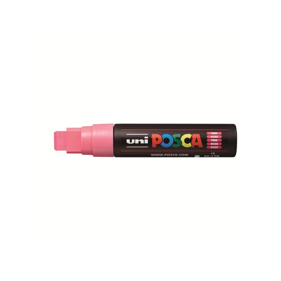 Posca Marker Met Rechthoekige Punt Extra Breed Roze