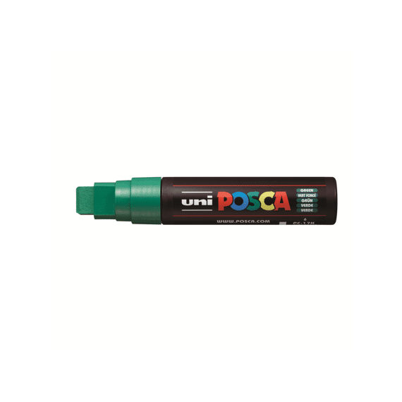 Posca Marker Met Rechthoekige Punt Extra Breed Donkergroen