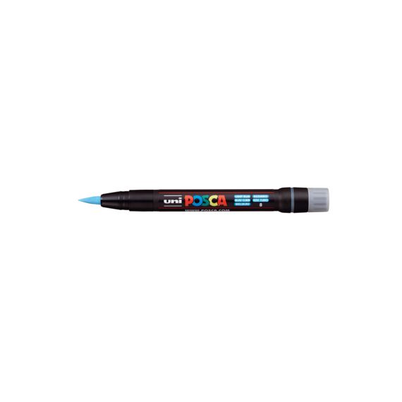 Posca Verfmarker Brush Lichtblauw