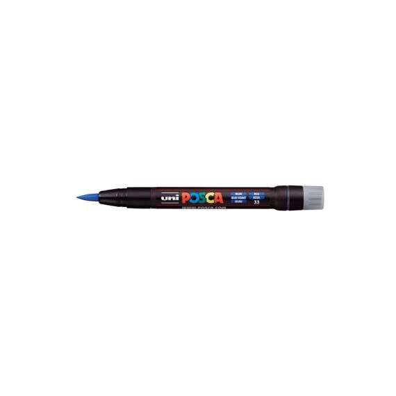 Posca Verfmarker Brush Donkerblauw