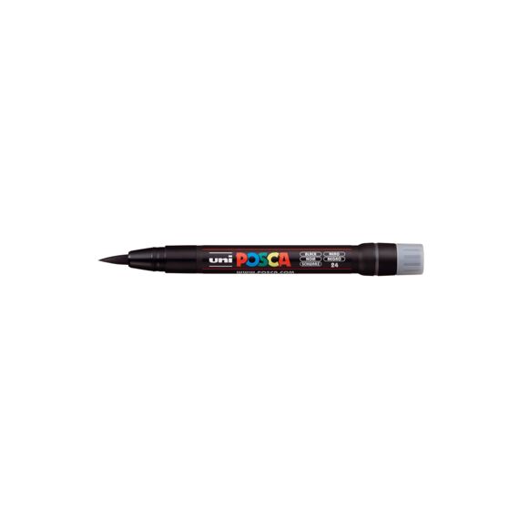 Posca Verfmarker Brush Zwart