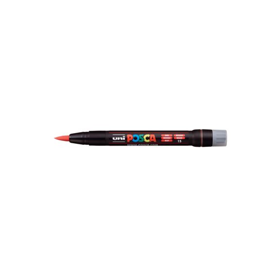 Posca Verfmarker Brush Rood