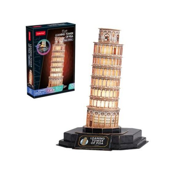 Cubic Fun 3D Puzzel Toren Van Pisa Led 42 Stuks