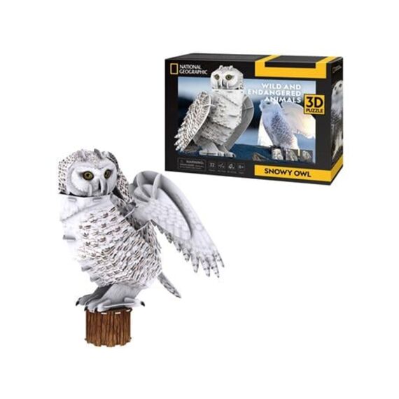Cubic Fun 3D Puzzel Sneeuw Uil 62 Stuks Vanaf 8 Jaar