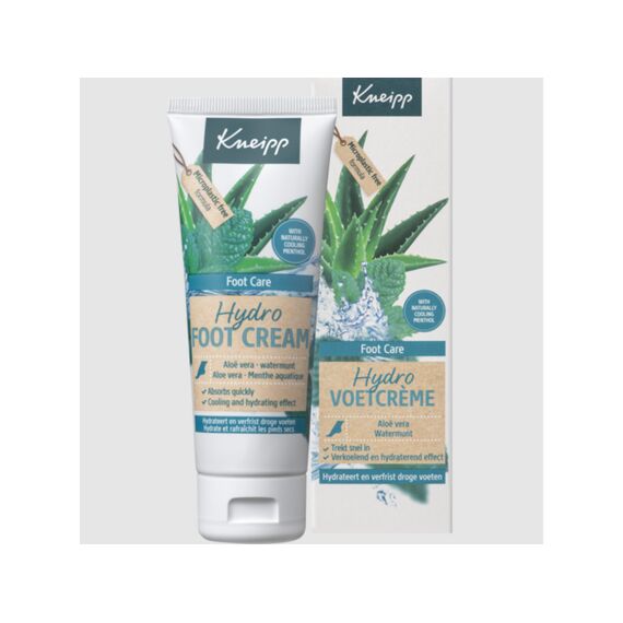 Kneipp Voetcreme Hydro Met Aloe Vera En Watermunt 75Ml