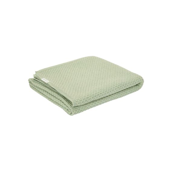 Little Dutch Pure Ledikantdeken Gebreid Bubble Knit Sage