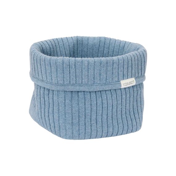 Little Dutch Pure Commodemandje Klein Gebreid Rib Knit Denim Blue