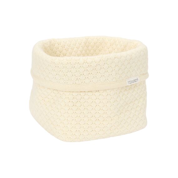 Little Dutch Pure Commodemandje Klein Gebreid Bubble Knit Soft White