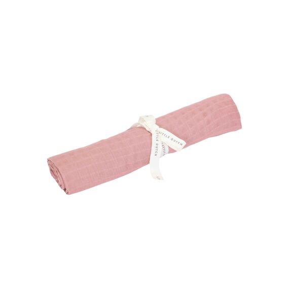 Little Dutch Pure Hydrofiele Doek 120X120Cm Pink Blush