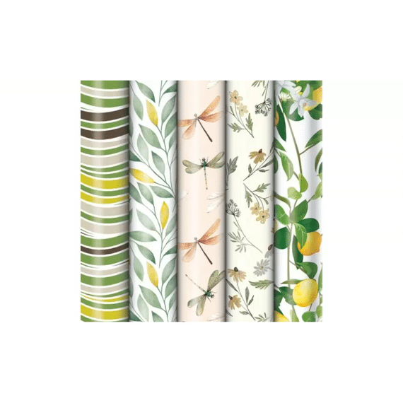 Rol Kadopapier Green Spirit 2Mx70Cm Assortiment Prijs Per Stuk