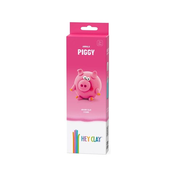 Hey Clay Set Met 3 Potjes AirDry Boetseerklei Piggy